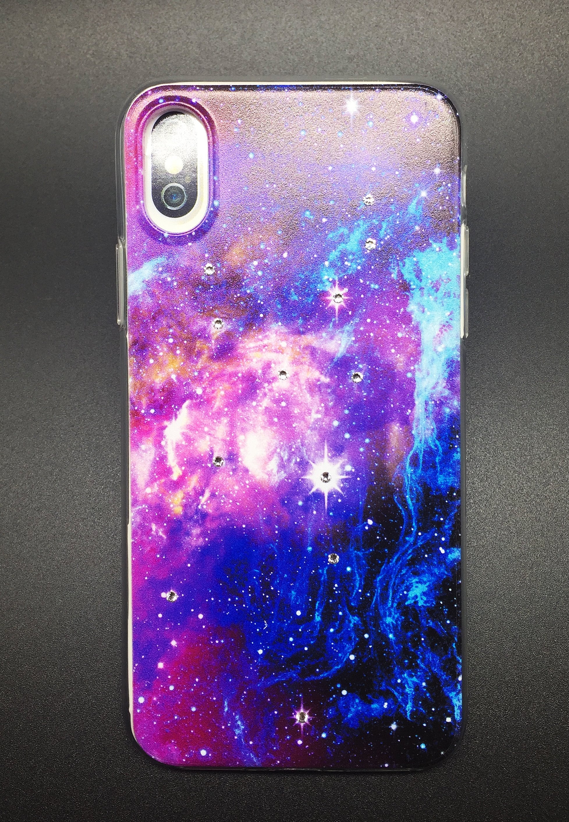 Apple iPhone X Crystals Case - Universe Series Protective Slim High Quality Cover